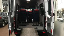 Minivan suitable for transporting disabled people with a wheelchair