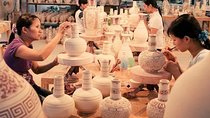 Bat Trang Pottery ancient village by Motorbike