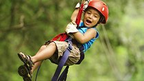 Private mega combo adventure tour Canopy Horseback Ride Water Slide and Natural Hot Springs