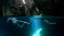 Cave exploring by kayak
