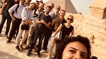 Giza pyramids and Saqqara step pyramid