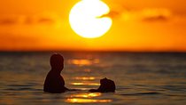 Shared Platinum Sunset Trip of Santorini via Hot Springs & White Beach