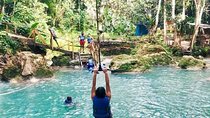 Irie Blue Hole Adventure & Bamboo Blu Beach Club Experience from Kingston