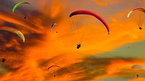 Morocco Marrakech Agafay Desert Paragliding Sunset.