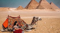 Camel Ride at Giza Pyramids During Sunset