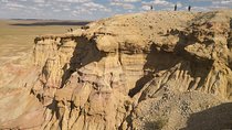 Majestic Gobi Desert with Chinggis Khan Statue