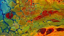 Acrylic Pour Painting Class in Estes Park, Colorado
