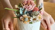 Soy-cream Flower Cake, Authentically Korean! (vegan solution /bean cream)