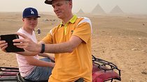 ATV QUAD BIKE with pyramids view 