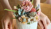 Korean soy cream flower cake ; one day class 