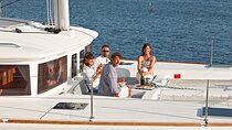 Platinum Santorini Cruise Catamaran with BBQ & Open Bar