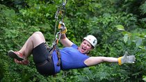 Zipline Canopy & Dunn's River Falls Guided Tour with Admission from Montego Bay