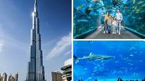 Burj Khalifa, Dubai Aquarium & UWZ with Penguin Cove Entry Ticket