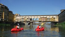 Kayaking on the Arno River in Florence under the Pontevecchio Arcade