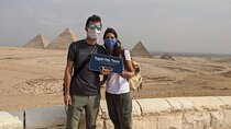 Sunrise camel ride at Giza pyramids