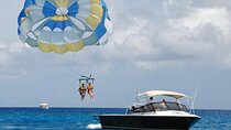 Parasailing off the coast of Sharm el Sheikh