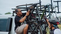 Cycling tour support and evacuation car