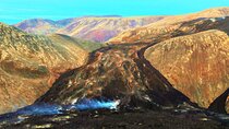 Volcano Hike and Blue Lagoon Including Admission Small Group Tour