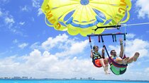  Parasailing in the Caribbean Sea in Cancún