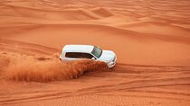 Dubai Desert Safari Dune Bashing, Camel Ride, Sand Boarding, BBQ Dinner.