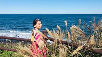 [Jeju] Hanbok Private guide tour & photo session in beautiful Yongduam rock,