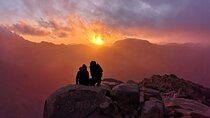 Sunrise at Mount Sinai & St. Catherine monastery from Sharm el Sheikh