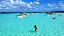 Discover Bacalar 7 Colors lagoon & Ponton Boat Ride from Tulum