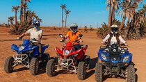 Quad ride at the desert of the Palmeraie of Marrakech
