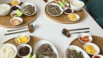 Homemade meal and traditional game at local's house