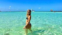 Drinks & Comfortable Beach Club at Isla Mujeres! Catamaran Tour 