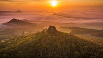 Czech countryside scenical hike to the castle, local deli tasting