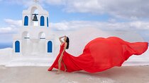 Santorini 2hrs Flying Dress Photoshoot with Transportation