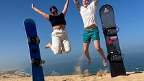 Sandboarding with Panoramic Views of the ocean and Agadir Desert