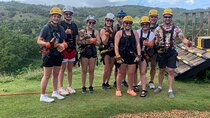 Zip line with 7 waterfall