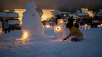 Kyoto Miyama Thatched Village Winter Lanterns Tour from Osaka