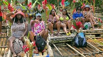 Bamboo rafting with limestone foot massage.