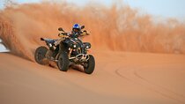 60 Min Quad Biking Tour In Dubai With Camel Ride & Sand Boarding 