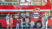 Tourist bus around Santiago for a day