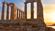 Thermal Lake Vouliagmeni and Temple of Poseidon Mercedes