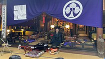 Buddhism morning prayer ceremony in Takayama
