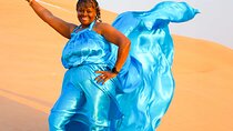 Dubai Flying Dress Private Photoshoot in the Desert