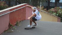 Surfskate classes on Mar Bella beach