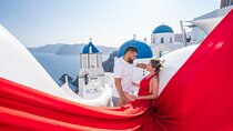 Flying Dress Santorini Photoshoot