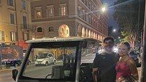 Nightscape Elegance: Rome After Dark with Golf Cart