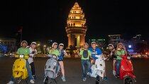 Phnom Penh Vespa City Tour and Sunset Boat with drinks