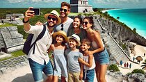 4x1 Full-Day Tour: Tulum, Cobá, Cenote and PDC, from Cancún
