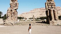 west Luxor Hatsheput temple valley of the king Memnon statue from luxor hotel