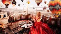 Breakfast with Balloons and Sunrise View at Terrace in Cappadocia