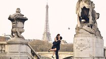 Eiffel Tower Surprise Proposal Photo Shoot