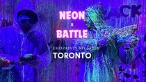 Neon Battle Splatter Painting in Toronto